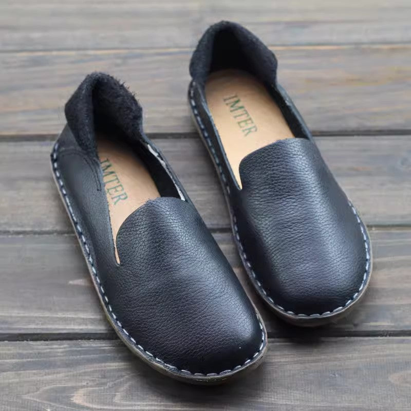 Mocassins artisanaux  – surpiqûres soignées