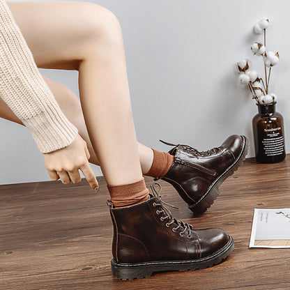 Bottines en Cuir Basse