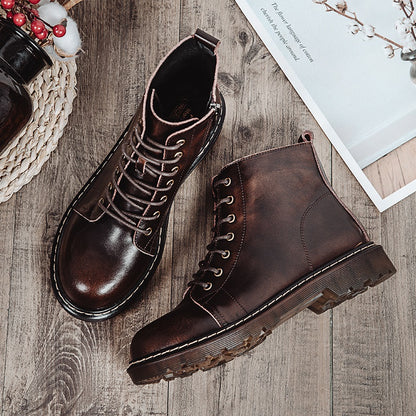 Bottines en Cuir Basse