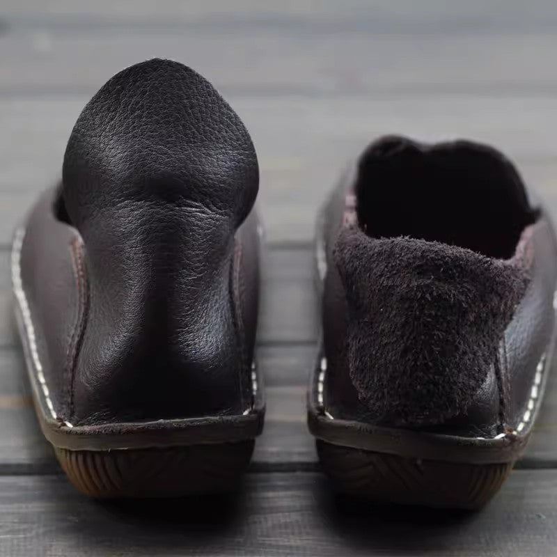 Mocassins artisanaux  – surpiqûres soignées