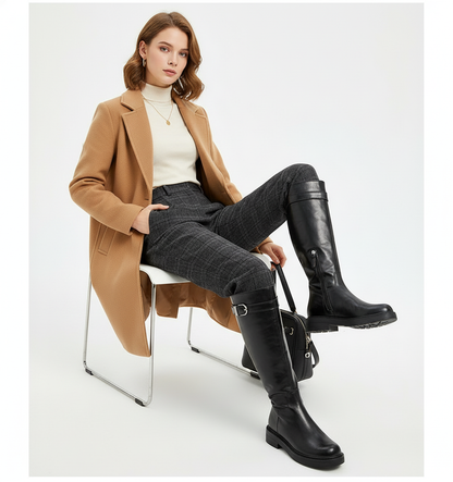 Bottes Hautes en Cuir – L’Alliance du Style & Confort