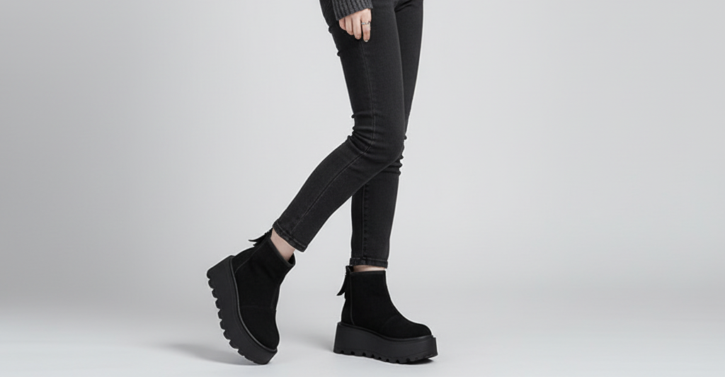 Bottines Courtes en Cuir – Collection Hiver & Confort