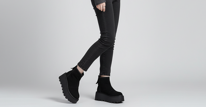 Bottines Courtes en Cuir – Collection Hiver & Confort