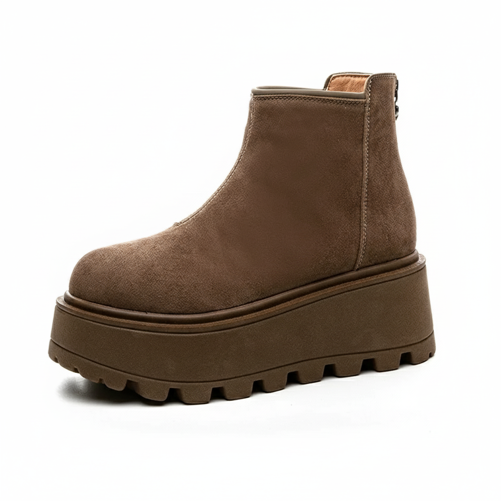 Bottines Courtes en Cuir – Collection Hiver & Confort
