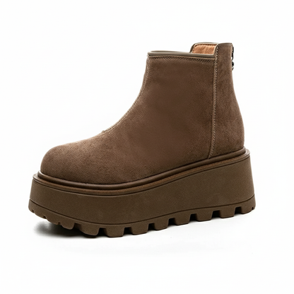 Bottines Courtes en Cuir – Collection Hiver & Confort