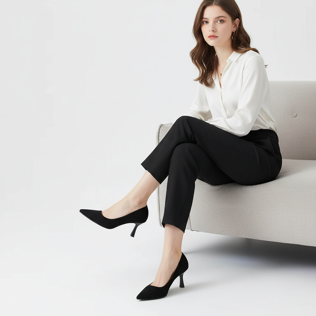 Escarpin Moderne à Talon Fin et Look Sophistiqué