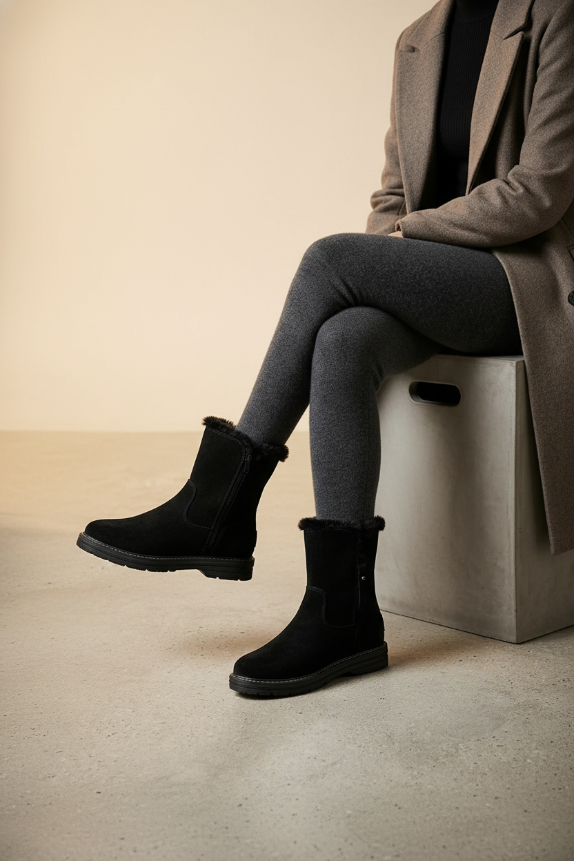 Édition Hiver : Bottines Premium Effet Velours