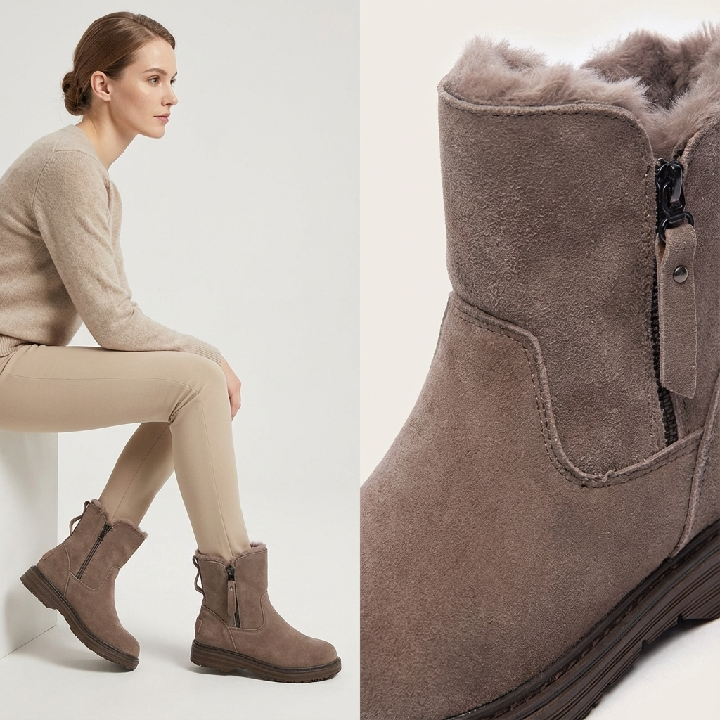 Édition Hiver : Bottines Premium Effet Velours